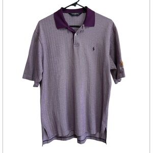 Polo Golf Ralph Lauren Shirt Size Medium Purple White Grandover Golf Resort NC